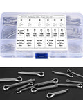 Must Have 290 Piece Stainless Steel Cotter Pins Set With 24 Sizes For Cars Trucks Lawn Mowers And Power Equipment Pro Grade