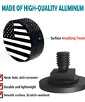 Aluminum Welding Helmet Pipeliner Fasteners 1 Pair Black USA Flag Pattern Replacement Screws showing anodized surface treatment