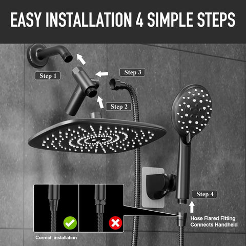 Top Tier 10 Inch Rain Shower Head With Slick Handheld Duo Delivering Heavy Duty High Pressure Kick And Five Smooth Chill Modes For Luxury Bathroom Vibes