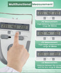Pro Grade Digital PD PH LD Meter With Memory Function LCD Display showing 46-82mm range for eye exams