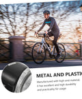 Heavy Duty CNC Machined Disc Brake Set For Mountain And Road Bikes Boasting Hollow Draining Design Rock Solid Grip and smooth stops used on a cyclist's bike.