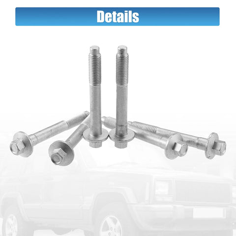 Six Piece Heavy Duty Wheel Hub Bearing Mounting Bolts Set For Jeep Grand Cherokee 2000-2010 Fits Jeep Commander Liberty Cirrus Stratus Nitro 1995-2012