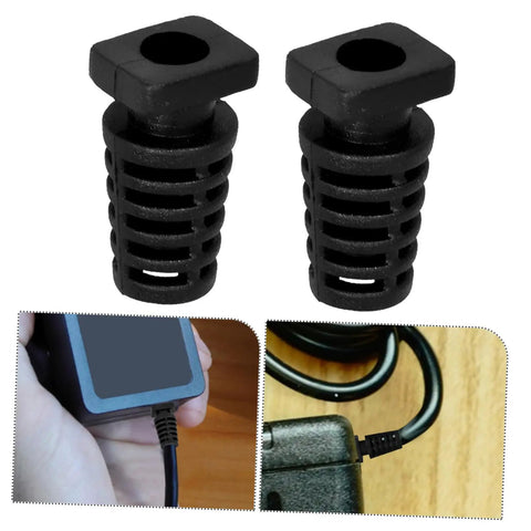 100 Pieces Cable Glands Protector Kit Strain Relief Cord Grips For Electrical Wires, black spiral cable glands with usage examples