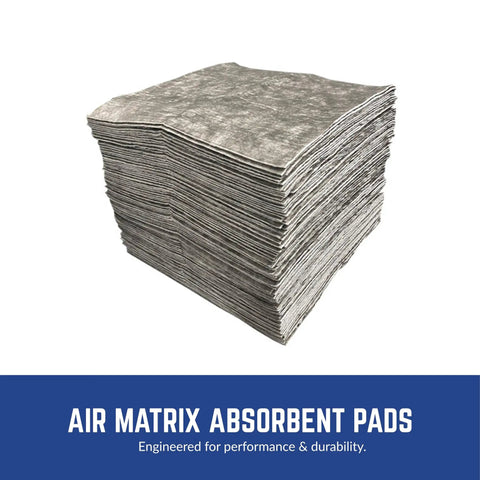Ultra Premium Heavy Duty Universal Absorbent Pads 16 By 18 Inches 100 Pack For Warehouse Oil Water Solvent Spill Cleanup Hella Tough Workshop Floor Mats