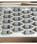 Tray of RS-385PH-18100 Mini Dual Shaft DC Motors, 6V-24V, High Speed 6200-24000 RPM, 28mm Size, for RC Cars and Drones