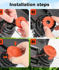 Installation steps for 20 Pack WA0010 Replacement Trimmer Line Spool For Worx Weed Eater 0.065 Inch Nylon String
