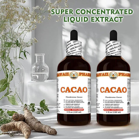 Hawaiian Raw Cacao Bean Tincture Liquid Extract Made In Hawaii All Natural Vegan Antioxidant Rich Superfood Pure Theobroma Cacao Based Extract