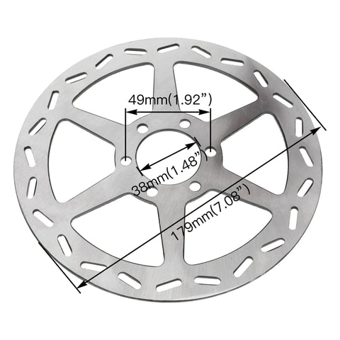 180mm Mini Bike Disc Brake Rotor With Pads Replacement For Baja Doodle Bug DB30 CT100U CC100X 97cc 98cc 100cc Engines Motovox MBX10 MBX11