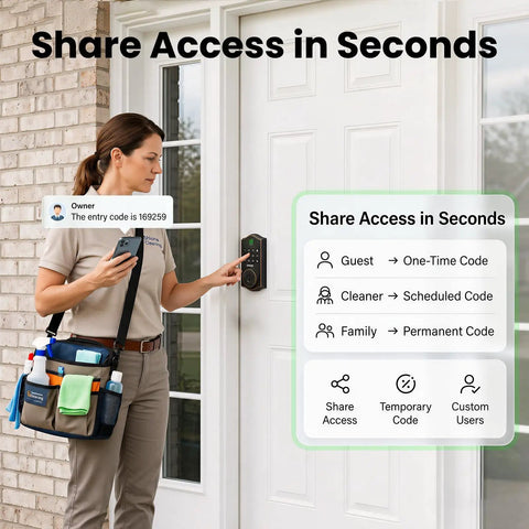 Slick Fingerprint Door Lock For Front Door Keyless Entry Deadbolt With App Control Keypad Auto Lock Digital Code Smart Lock Lightning Fast Unlock Smooth Moves No Stress Home Security