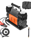 Beefed Up Dual Cylinder Tire Inflator With Heavy Duty Air Compressor 150 PSI 10.6 CFM 30 Second Fast Inflation Portable 12V Offroad Pump