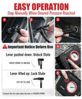 Ultra Portable 12V Tire Inflator Air Compressor With Digital Gauge And LED Light instruction manual