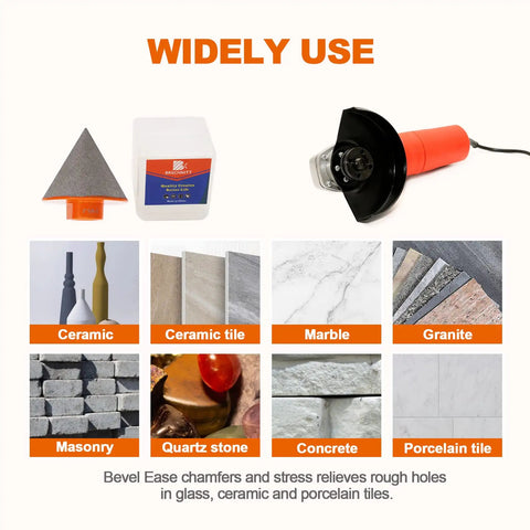 Image showing a Beveling Chamfer Bit for Enlarging and Polishing Existing Holes 2 Inch Finger Milling Bit with various materials