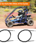 60 Inch Universal Throttle Cable Kit For Mini Bikes Go Karts ATVs And Scooters With One Quarter Inch Barrel End 2 Pack