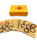 Black Coated 1/2-28 Barrel Shim Kit for .223 and 5.56 Caliber, 20 Pack with stainless steel shims and thickness labels