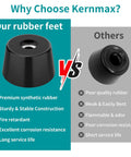 Comparison of No Slip Rubber Feet For Cutting Boards With 304 Stainless Steel Screws vs. inferior rubber feet