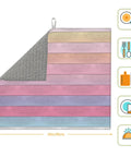 Wood Grain B Print Dish Drying Mat For Kitchen Counter Ultra Absorbent Microfiber Drying Pad Machine Washable Rack Mat 16x18 Inches