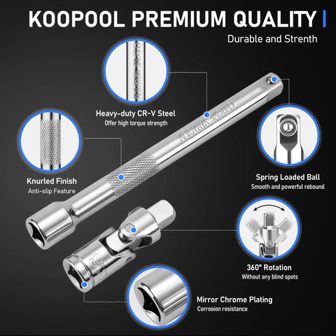 Magnetic Spark Plug Socket Set With Installation Tube And Ten Inch Extension Bar Three Eighths Inch Click Torque Wrench Spark Plug Gap Tool