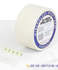 2 Inch By 100 Foot Fiberglass Drywall Repair Tape Self Adhesive Joint Tape For Wall Patches And Cracks Seams Heavy Duty Mesh Roll