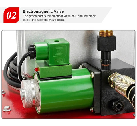 Heavy Hitter Electric Hydraulic Pump Station 70Mpa 220V Two Stage Pressure Motor For Cutting Piercing Bending Lifting Compact Industrial Worksite Tool No Sweat Operation