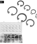 Circlip Set Kit 225 Pieces 18 Sizes Internal And External Snap Ring Retaining Rings All Purpose DIY Ready For Cylinders