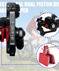 Aluminum Alloy Mechanical Disc Brake Caliper Set For Front And Rear Universal Fit For Folding Road Mountain And BMX Bikes