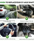 Street Proven Heavy Duty Front Right CV Axle Shaft Assembly For Toyota Camry Avalon Highlander Solara Direct Bolt Up Drive Kit Auto Trans Fwd Zero Hassle Fit signs of CV axle issues