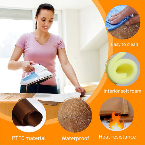 Woman using Nonstick PTFE Heat Press Pillow Set For Screen Printing And HTV Sublimation, Heat Resistant Up To 428F, 4 pack.