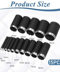 Leather Circle Cutter Tool Set 16 Piece Circle Punch Kit 1mm To 15mm High Carbon Steel Round Cutting Dies in sizes 1-15mm