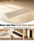 Beefy Rugged Aluminum RV Floor Vent Cover Kit 2x10 Magnetic Removable Floor Register Trap RV Heater Vent Replacement Pet Friendly