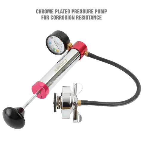 Radiator Pressure Test Kit For Coolant System Leaks With Adapters, Easy To Use Cap And Coolant Pressure Tester, Fits Most Vehicles