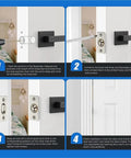 Installation guide of Two Sets Ball Catch Kits For Interior Doors Dual Adjustable Silver Door Latches with Hidden Mounting Design