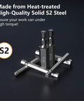 Magnetic screwdriver bits from Twenty Piece Hex Head Allen Drill Bit Set With Ten SAE And Ten Metric Bits, S2 steel material
