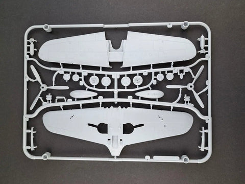 One Forty-Eighth Scale P-39N Airacobra Plastic Model Kit With Detailed Cockpit, Separate Doors And Rudder, Unpainted Assembly