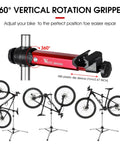 Bike Repair Stand With 360 Degree Swivel Clamp Adjustable Foldable Work Stand Lightweight Aluminum Floor Station 85 Lbs Max Capacity