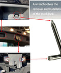 Trunk Latch Actuator Replacement For Volkswagen Tiguan Jetta Sportwagen Golf GTI Beetle And More with L-shaped wrench installation