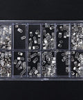 Pro Grade Watch Movement Screw Set With 240 Pcs Casing Clamp Adapters for 2824 2836 2846 Movements in clear storage case