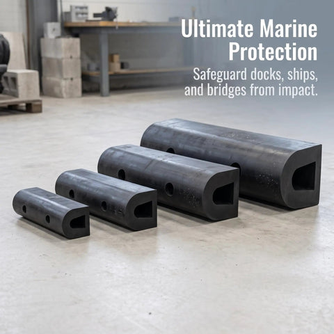 Beefy Rubber Dock Fender For Marine Docks And Piers Tough Boat Dock Protection Black D Type Dock Guard Easy Install