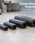 Heavy Duty D Type Rubber Fender For Marine Docks, Ships, And Bridge Piers, Impact Resistant Dock Protection, Black Rubber Construction