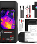 Thermal Imaging Multimeter With Macro Lens And Date Recorder 428x320 IR Resolution 15 Palettes components layout