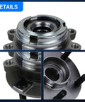 Front Wheel Bearing Hub Assembly For Nissan Altima 2007 2008 2009 2010 2011 2012 2.5L 5 Lug With ABS Bolt In Direct Fit OEM Grade Replacement