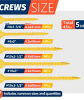 Two Pack Torx Star Drive Flat Head Wood Screws Carbon Steel M3x20mm Kit For Quick Easy Wood Assemblies With Heavy Duty Concealed Joints Self Tapping Design Ideal For DIY Projects And Furniture, size chart