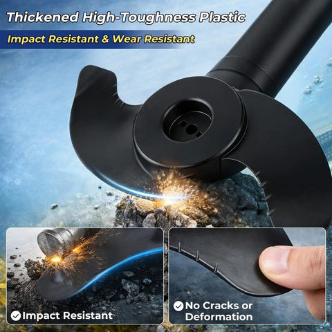 Beefed Up Weedless Wedge 2 Propeller Blade For Trolling Motors Compatible With Minn Kota MKP 33 Ulterra Terrova 80Lb 101Lb Thrust Replaces 1865018 Heavy Duty Durable Alloy Smooth Cut Easy Install Pro Grade Performance For Faster Runs