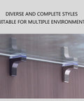 200 Pcs Heavy Duty Zinc Alloy Shelf Pegs supporting a glass shelf with a smooth, rust-resistant finish in a cabinet setup