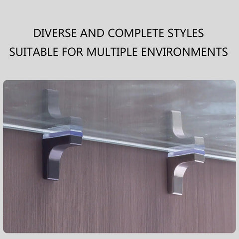 200 Pcs Heavy Duty Zinc Alloy Shelf Pegs supporting a glass shelf with a smooth, rust-resistant finish in a cabinet setup