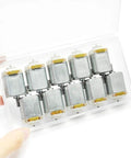 10 Pack DC Motors 3V To 6V 130 Size Mini Electric Motors 15000 RPM For Arduino DIY Projects And Science Experiments High Quality Mini Motors In A Sturdy Box.