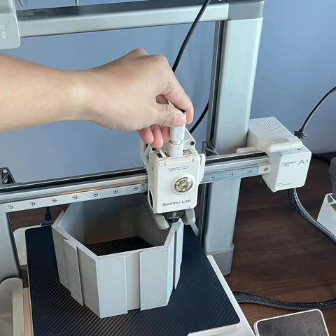 5 Way Filament Hub For Auto Switching And Multi Color Printing Compatible With Bambu Lab A1 And A1 Mini installation