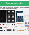 Beginner Friendly Soldering Practice Kit for Adults With Memory Training Easy Electronic DIY Project Set components displayed