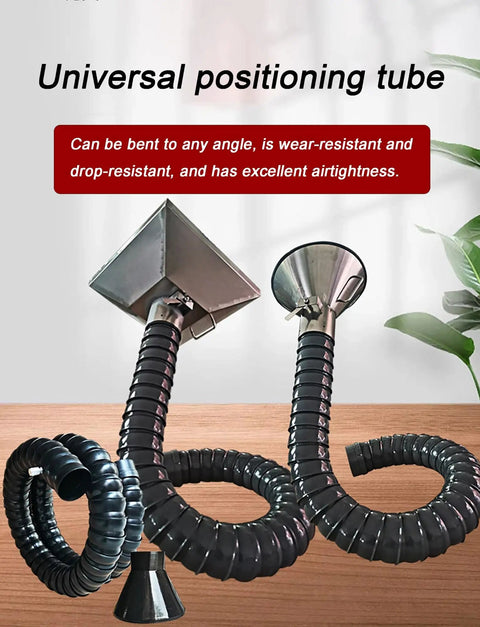Universal positioning tube for Badass 360 Degree Articulated Flexible Hose Welding Fume Extractor Arm with killer suction.