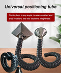 Super Flexible Welding Fume Extractor Arm Featuring 360 Degree Articulated Hose for soldering smoke, showing universal positioning tube with two hoods.