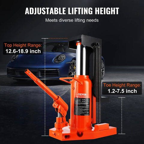 Heavy Duty Hydraulic Toe Jack With 20 Ton Air Powered Claw Lift Smoothly Handles Trucks And Cars For No Sweat Garage Repairs And Professional Shop Jobs Built Tough